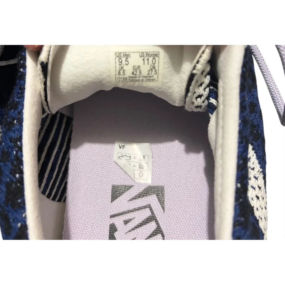 Vans Premium Old Skool 36 EK Knit Cheetah Navy Blue Sneakers Men's 9.5 NWT